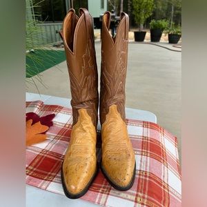 Tony Lama Ostrich cowgirl boots. A lot of smooth with some full quill. 6.5